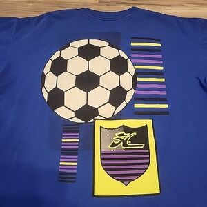 Vintage Hobie‎ Graphic T Shirt Adult XL Blue Graphic Print Single Stitched USA